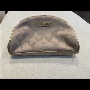 Coach Signature Cosmetic Makeup Bag – Never Used